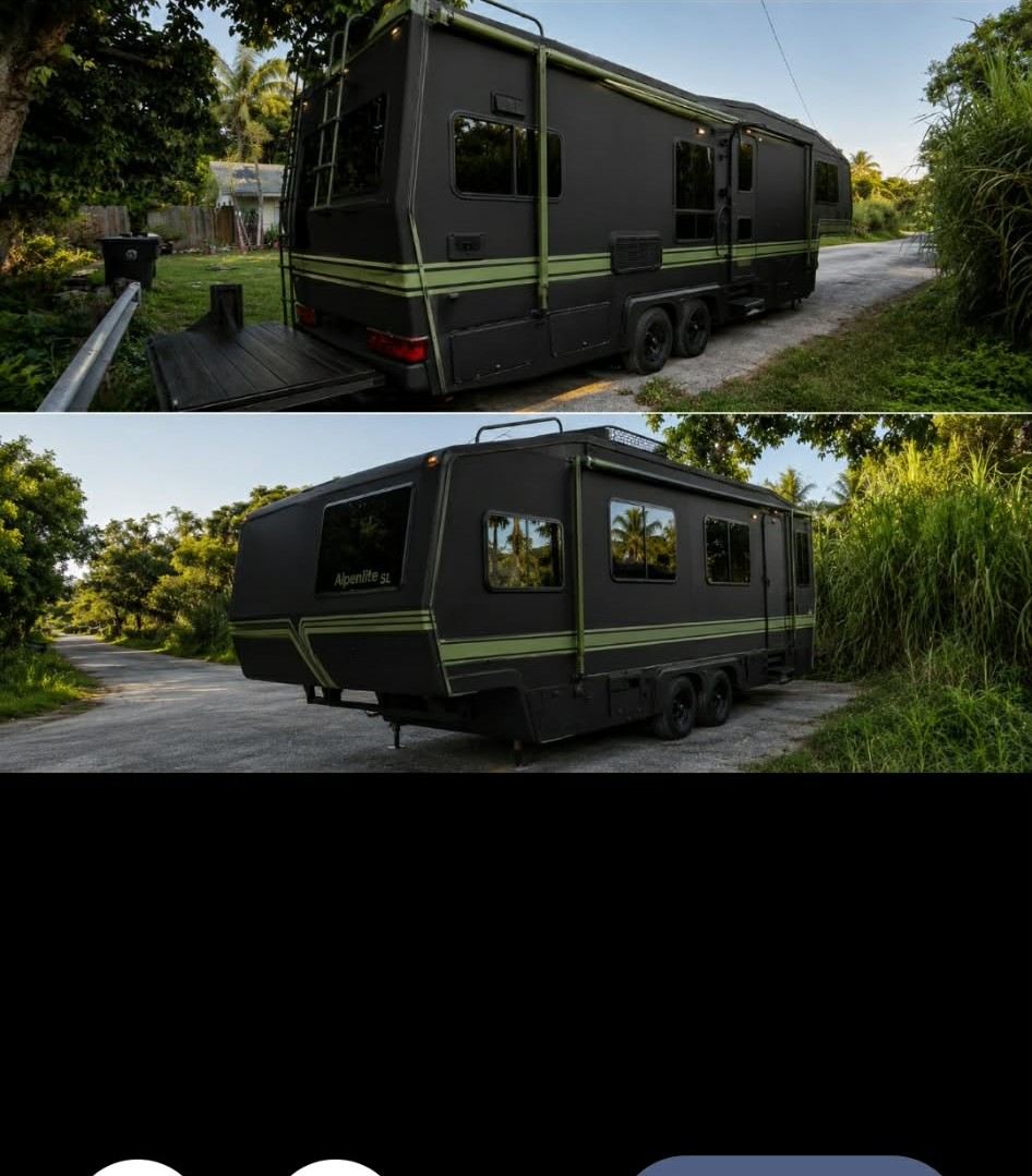 Two views of the finished RV concept
